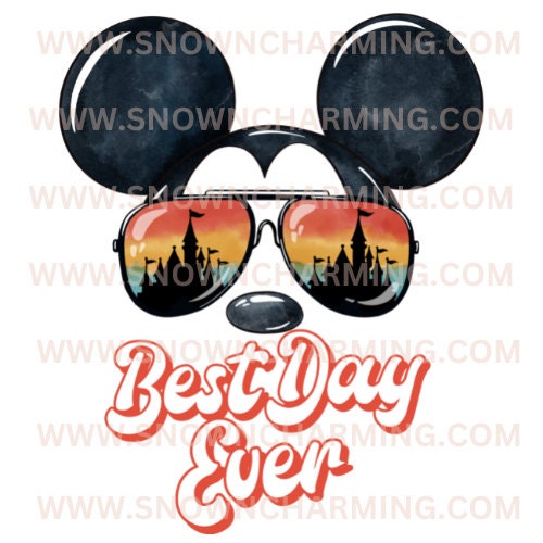 CharacterVACATION //Best Day Ever Print// Best Day Ever Shirt//Ready To Press//SublimationTransfer on Shirt