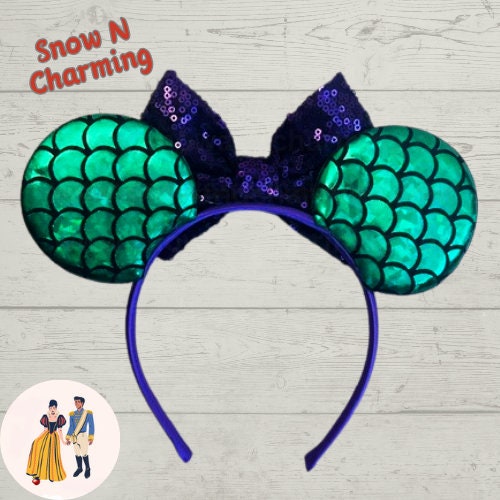 Under The Sea Themed Ears ,Theme Park Ears, Quality Ears, Lightweight Ears, Park Ears, Comfortable Band, Ready To Ship