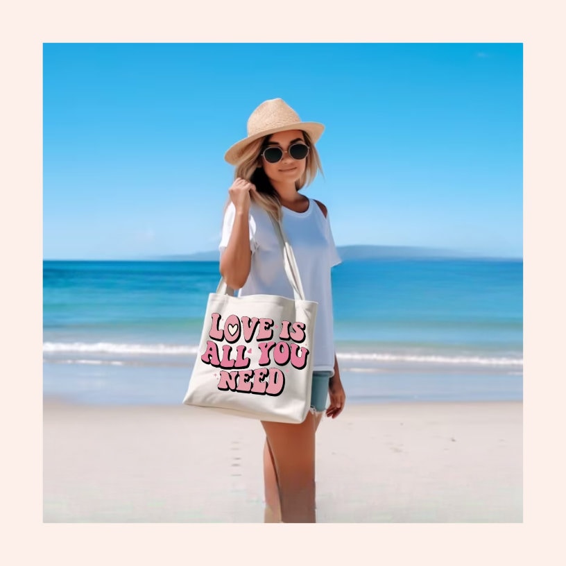 Love Is All You Need Pink Transfer, Ready To Press, Ready To Ship,No Cracking,No Peeling,No Weeding! Just press!High Quality Dtf Transfer