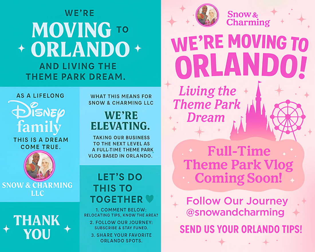 WE ARE MOVING TO ORLANDO! ! ! -Shop Will CLOSE Temporarily in OCTOBER!