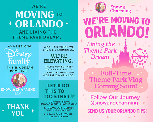 WE ARE MOVING TO ORLANDO! ! ! -Shop Will CLOSE Temporarily in OCTOBER!