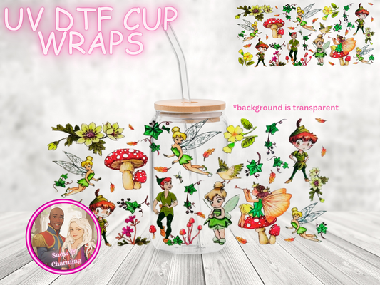 UV DTF WRAPS-Princess Cartoon Favorites, Villains, Anime, Gamer, -No Weeding, No Cracking, No Heat Required! Made and Ready To Ship Today!
