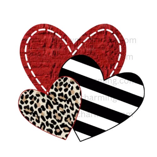 HEARTS Transfers, Custom Transfer, Ready For Press,  HEART DTF, Ready To Ship, No Weeding, No Cracking, Fast Shipping!