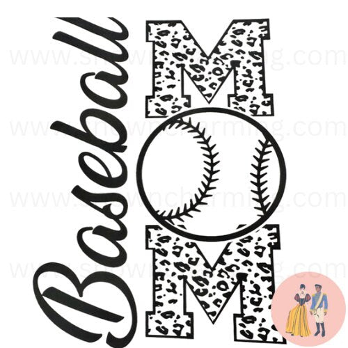 BASEBALL MOM SCREENPRINT//Baseball Mom Tshirt//Screen Print Transfer//Ready To Press//Iron on Transfer//Baseball Mom Screen Print Transfer