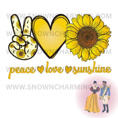 DTF Transfers, Custom DTF Transfer, Sunflower Transfer, Sunflower PNG, Sunflower Shirt, Peace Shirt, Love Shirt, Sunflower Dtf 102306
