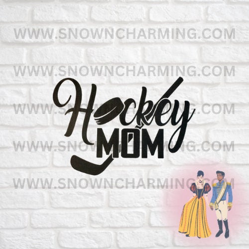 HOCKEY MOM SCREENPRINT//Screen Print Transfer//Ready To Press//Iron On Transfer//Easy Application//Cotton, Polyester, Canvas