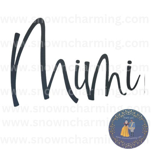 SCREENPRINT HEAT TRANSFER// Ready To Press Image//Mimi Shirt Transfer//Screenprint//Single Color Screenprint//Heat Press Transfer