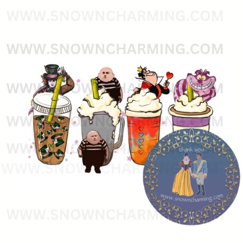 THEME PARK Character SUBLIMATION Shirt Transfer//Heat Transfer//Ready To Press Image. No Cracking, No Peeling, Ready To Press, Ready To Ship