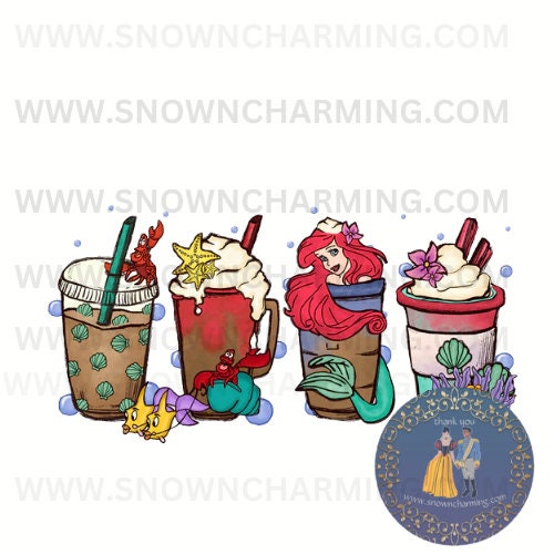 SUBLIMATION SHIRT TRANSFERS| Ready To Press Image| Sublimation Shirt Image| Heat Press Transfers| Transfer |The Mermaid | Ready To Ship