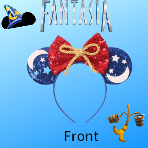 Character INSPIRED EARS  Mickey Theme Park Ears, Mickey Ears, Minnie Ears Headband, Costume Ears, Mickey Party Ears, Ready To Ship