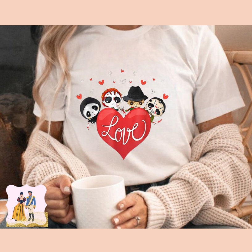 SPOOKY ICON LOVE Dtf Transfer Valentine-No Weeding, No Cracking, No Peeling, Fast Shipping, High Quality Transfer, Iron On Transfer, 102301