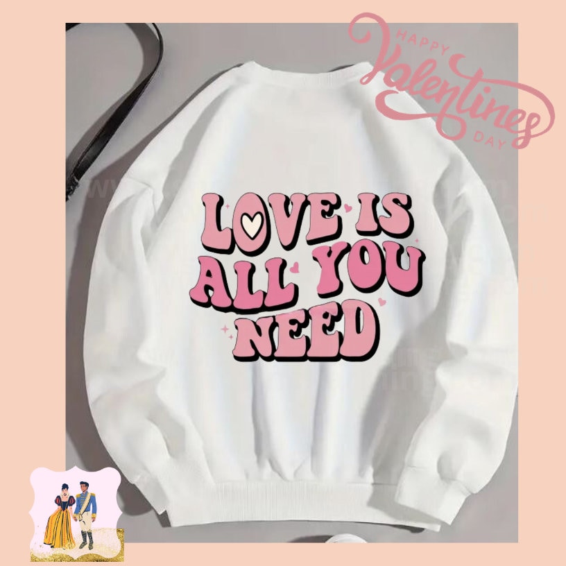 Love Is All You Need Pink Transfer, Ready To Press, Ready To Ship,No Cracking,No Peeling,No Weeding! Just press!High Quality Dtf Transfer