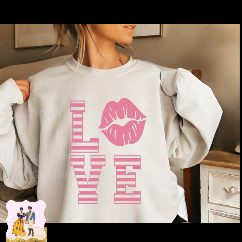 LOVE DTF Pink Transfer,Ready To Press, Ready To Ship,No Cracking,No Peeling,No Weeding!Just press!High Quality Dtf Transfer,Fast Shipping