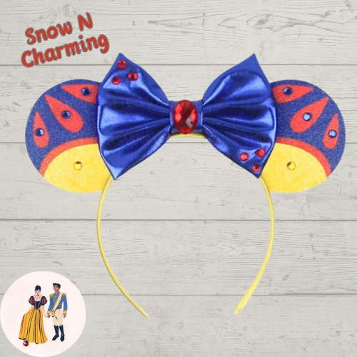 SNOW And Charming Snow Themed Ears ,Theme Park Ears, Quality Ears, Costume Ears, Lightweight Ears, Comfortable Band, Ready To Ship