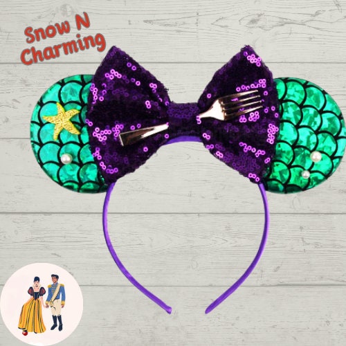 Under The Sea Themed Ears ,Theme Park Ears, Quality Ears, Lightweight Ears, Park Ears, Comfortable Band, Ready To Ship