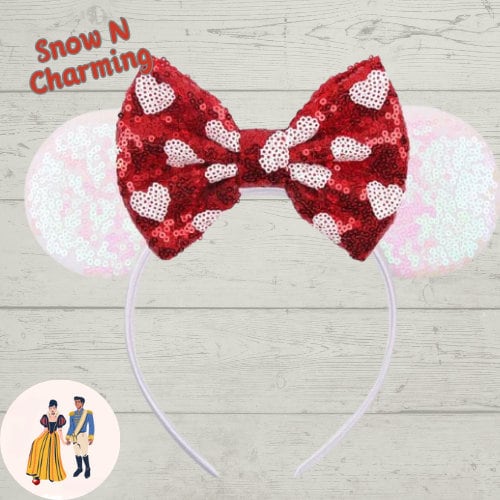 HEART EARS, Theme Park Ears, High Quality Ears, Costume Ears, Lightweight Ears, Park Ears, Comfortable Band, Ready To Ship