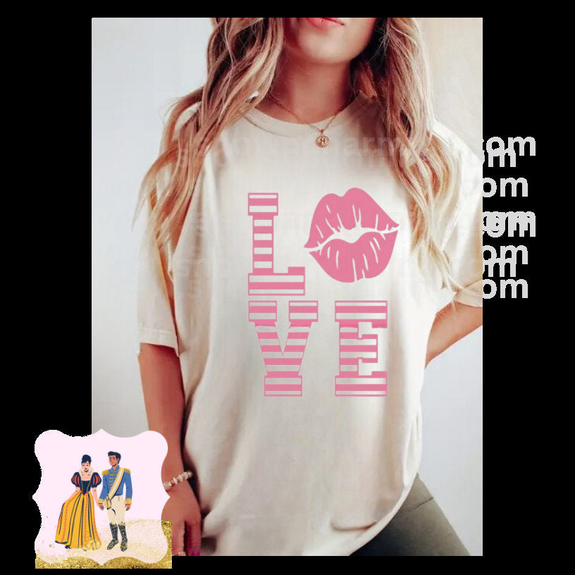 LOVE DTF Pink Transfer,Ready To Press, Ready To Ship,No Cracking,No Peeling,No Weeding!Just press!High Quality Dtf Transfer,Fast Shipping