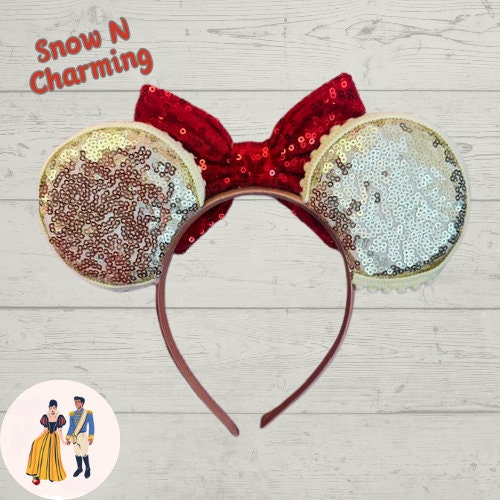 Princess Themed Ears ,Theme Park Ears, Quality Ears, Costume Ears, Lightweight Ears, Park Ears, Comfortable Band, Ready To Ship Beauty