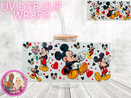 Character UV Dtf Cup WRAPs, No Weeding, No Fussy Vinyl! Next Day Shipping, Uv Dtf Cup Wraps,Ready To Ship Today!