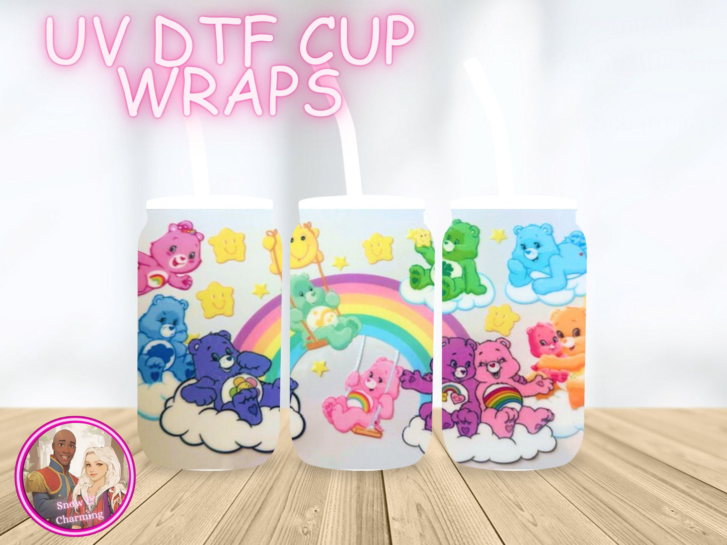 Movie Characters, Cartoon Character, Villain, Anime Characters, Classic 80's&90"s Characters, more! EASY UV DTF Cup Wraps 16oz Fast Shipping