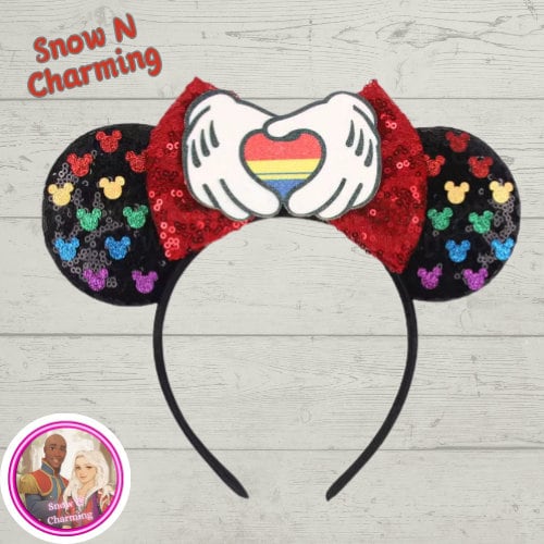 PRIDE Themed Ears ,Theme Park Ears, High Quality Ears, Costume Ears, Lightweight Ears, Park Ears, Comfortable Band, FREE SHIPPING