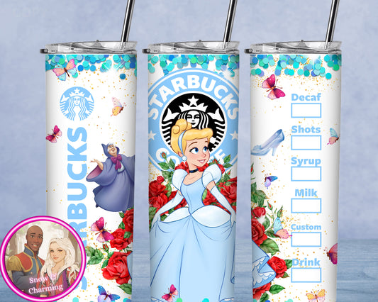 STARBIES PRINCESS Tumbler!!  20oz or 30oz Tumbler Gift For Theme Park Lover| All Your Favorite Characters and Villains!! Fast Shipping