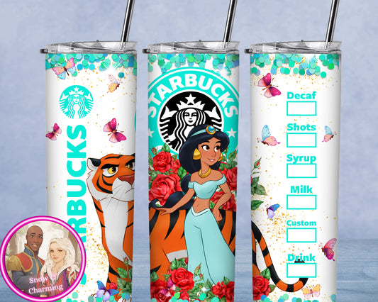 Arabian PRINCESS Tumbler!!  20oz or 30oz Tumbler Gift For Theme Park Lover| All Your Favorite Characters and Villains!! Fast Shipping