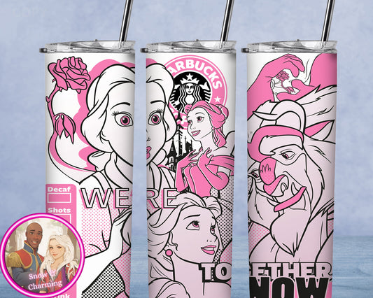 STORY BOOK PRINCESS Tumbler!!  20oz or 30oz Tumbler Gift For Theme Park Lover| All Your Favorite Characters and Villains!! Fast Shipping